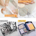 Miniatyrbilde 5 av 5: Glidelåsposer for klær 35 stk Frosted gjenlukkbar pose Plast Glidelåsforsegling Klærposer for skoletur Gjenbrukbar Reise Vannpro