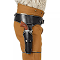 Pikkukuva 3 / 5: Kapteenin Vyö Renessanssin Cowboy Kaksinkertainen Vyö Revolver Holster Keskiaikainen Piraatti Flintlock Corsair Halloween Asut Miehille Keltainen Yellow One Size