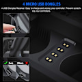 Miniatyrbild 6 av 8: PS4 Vertikalställ, All-in-One PS4 Vertikalställ Hållare Fläkt för Playstation 4 Pro/Slim, PS4 Controller Laddningsstation