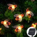 Miniatyrbillede 1 af 5: Solcelledrevne have lamper, solcelledrevne lyskæder 50 LED'er til udendørs