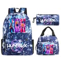 KPop Demon Hunters Print Studenterrygsæk Stor Kapacitet 3-delt Sæt Trendy blue4