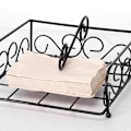 Miniatyrbillede 4 af 5: Serviet holder til bord, serviet holder til spisebord, sort
