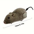 Miniatyrbillede 3 af 6: Plys Mus Design Legetøj, 1 stk. Vind op Mus Rotte Kat Hund Legetøj Mus Prank Mekanisk Bevægelse 1 Random Color