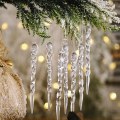 Miniatyrbild 1 av 5: Juldekoration Simulering Ice Xmas Tree Ornament Fake Ici 24PCS onesize