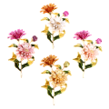 Miniatyrbild 4 av 5: Mode emalj Chrysanthemum Daisy Flower Shape Brosch Pins Lux A