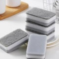 Miniatyrbild 4 av 5: Strong Magic Sponge Rengöringsborste Diskskål Tvättsvampsats Grey 5 pcs