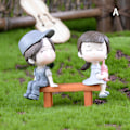 Miniatyrbild 1 av 5: 2PCS Sweety Lovers Par Figurines Miniatyrer Fairy Garden Cra A