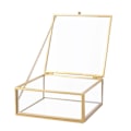 Miniatyrbild 5 av 7: Transparent glas smyckeskrin Bröllopsring box