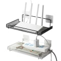 Miniatyrbild 2 av 5: Vägg Wifi Router Hylla Vardagsrum TV Set-Top Box Hållare Black