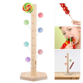 Miniatyrbild 2 av 5: 48 Hål Trä Lollipop Stand Hållare Visar fester