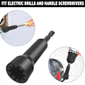 Miniatyrbild 7 av 8: Wire Twist Tool Spin Wire Twister Connector Sockel för borr Red