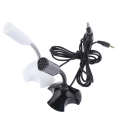 Miniatyrbild 3 av 8: 3,5 mm bärbar mikrofon USB bordsstativ mikrofon med hållare USB Black