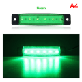 Miniatyrbild 4 av 5: 12V 6 SMD LED bilbuss lastbil släpvagn sidomarkeringsindikator A1