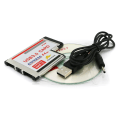 Miniatyrbild 2 av 5: 5Gbps PCI Express-kortadapter USB 3.0 2-portars PCI Express-kort