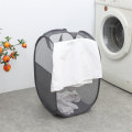 Miniatyrbild 1 av 5: Mesh Pop Up smutsig tvättkorg Hämmar hopfällbar tvättkorg Dark gray Round
