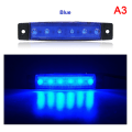 Miniatyrbild 1 av 5: 12V 6 SMD LED bilbuss lastbil släpvagn sidomarkeringsindikator A3