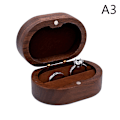 Miniatyrbild 1 av 5: Rustik Vigselring Box Bröllopsdag Ring Hållare A3