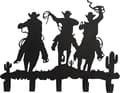 Klädkrokar Väggkonst Dekor (Western Cowboy)