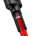 Miniatyrbillede 4 af 5: BASEUS 60W 2m Type-C PD Flettet Nylon Kabel - Rød