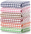 Köksdukar, 40 cm x 63 cm Bulk Bomulls Köksdukar, 6-pack Disktrasor För Disktrasor För Torkning Diskar Kläder Och Köksdukar