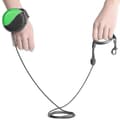 Handsfree infällbart hundkoppel, utdragbart valp löpkoppel hund (grön)