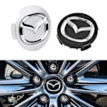 Pikkukuva 1 / 6: 4 kpl - Mazda Pyörän Navan Kapselit / Pyörän Navan Embleemit - Auto 6 65 57mm - Svart