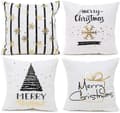 4-pack Merry Christmas kuddfodral 45 x 45 cm prydnadskudde 45 x 45 cm