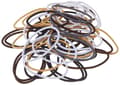 Hårgummin för kvinnor - 2 mm, Neutrala, 50-pack