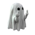 Søde Spøgelser med Langfinger Ornament Harpiks Spøgelsesstatue Halloween Dekoration Mini Spøgelse Skrivebordsfigur