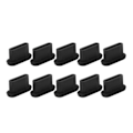 Pikkukuva 1 / 5: 20 kpl USB C -pölysuoja, tyypin C latausportin suojatulpat black