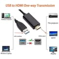 Pikkukuva 3 / 4: 1,8 m USB - HDMI-sovitinkaapeli USB 2.0 Type A Uros - HDMI Uros -muunnin