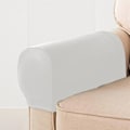 Miniatyrbilde 5 av 5: Sofa Stretch Armlenbeskytter Stol Møbel Armbeskyttelse Hvit 2 stk