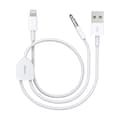 Aux-kabel, Lightning till 3,5 mm AUX-kabel, 2-i-1 ljudladdningskabel