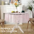 Miniatyrbilde 3 av 5: #Rosa vintage rund blondeduk#