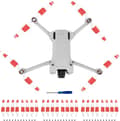 (Röd) 24 st Propellrar för DJI Mini 4 Pro/Mini 3 Pro Ersättningspropellerblad Lågt Ljud Vingar 6030F för DJI Mini 4 Pro/Min