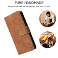 Miniatyrbilde 5 av 5: Lommebokdeksel i lær til iPhone 14 13 12 11 Pro Max Xs Max Xr X Se2022 8/7//6/6s Plus Flip Kortspor Mobiltelefondeksel Cover iPhone 14 Pro Brun