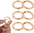 Metallfjäderlåsnyckelringar för handväskrem, guld