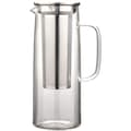 Miniatyrbillede 1 af 4: Glaskande med rustfrit stålfilter, 1200ML Cold Brew Kaffebrygger med netfilter