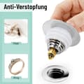 Miniatyrbild 4 av 5: Universal Pop-Up Sink Drain, 2-piece Anti-Clogging Filter, Sta