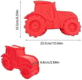 Miniatyrbild 5 av 5: Silikon Traktor Kakform - Röd Bakform för Kakor - Lådform Ingår