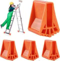 Stigefødder 4 stk, skridsikre stigefødder, udskiftelige stigefødder, stigefødder til teleskopstiger, stor (orange) [db]