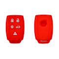 Miniatyrbillede 5 af 11: Passer til gammel Volvo S40 smart 5-knaps silikoneskal Volvo C30 C70 nøgleetui hul mod orange color