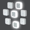 8 Pieces Night Lights with Automatic Dusk-to-Dawn Sensor LED Nightlight for Bedroom Bathroom Toilet Stairs Kitchen
