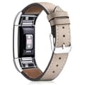 Miniatyrbillede 1 af 4: Ægte læderrem til Fitbit Charge 2, udskiftningsrem - Beige Multicolor Beige Multicolor Beige