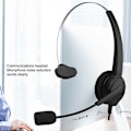 Miniatyrbild 1 av 5: RJ9 Headset Brusreducerande Ergonomisk Justerbar Volymkontroll Datorheadset för Onlinelektioner hot