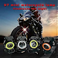 Miniatyrbillede 1 af 5: U7 Elektrisk Scooter LED Spotlight Highlight Blinkende Engeløjne Motorcykel LED-lampe Til Elektrisk S
