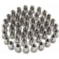 Miniatyrbilde 1 av 4: Cap i rustfritt stål Flat Head Gjenget Naglemutter Cap type M6 50 stk (M6 type rustfri naglemutter)