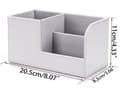 Miniatyrbilde 2 av 5: Skrivebordsorganisator med 3 rom - Multifunksjonell kontorholder for skrivebord