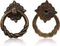 Miniatyrbillede 4 af 5: 6 stk Vintage Bronze Drop Ring Knapper Håndtag til Kommode Skuffe