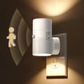 LED Night Light with Motion Sensor, Dimmable 0 to 100 Lumens Warm White Wall Plug-in Lamp for Bedroom Hallway, 1 pc 1PCS 1PCS